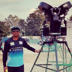 Insports Cricket Academy and Coach Syed with Yantra Bowling Machine Insports Cricket Academy and Coach Syed with Yantra Bowling Machine