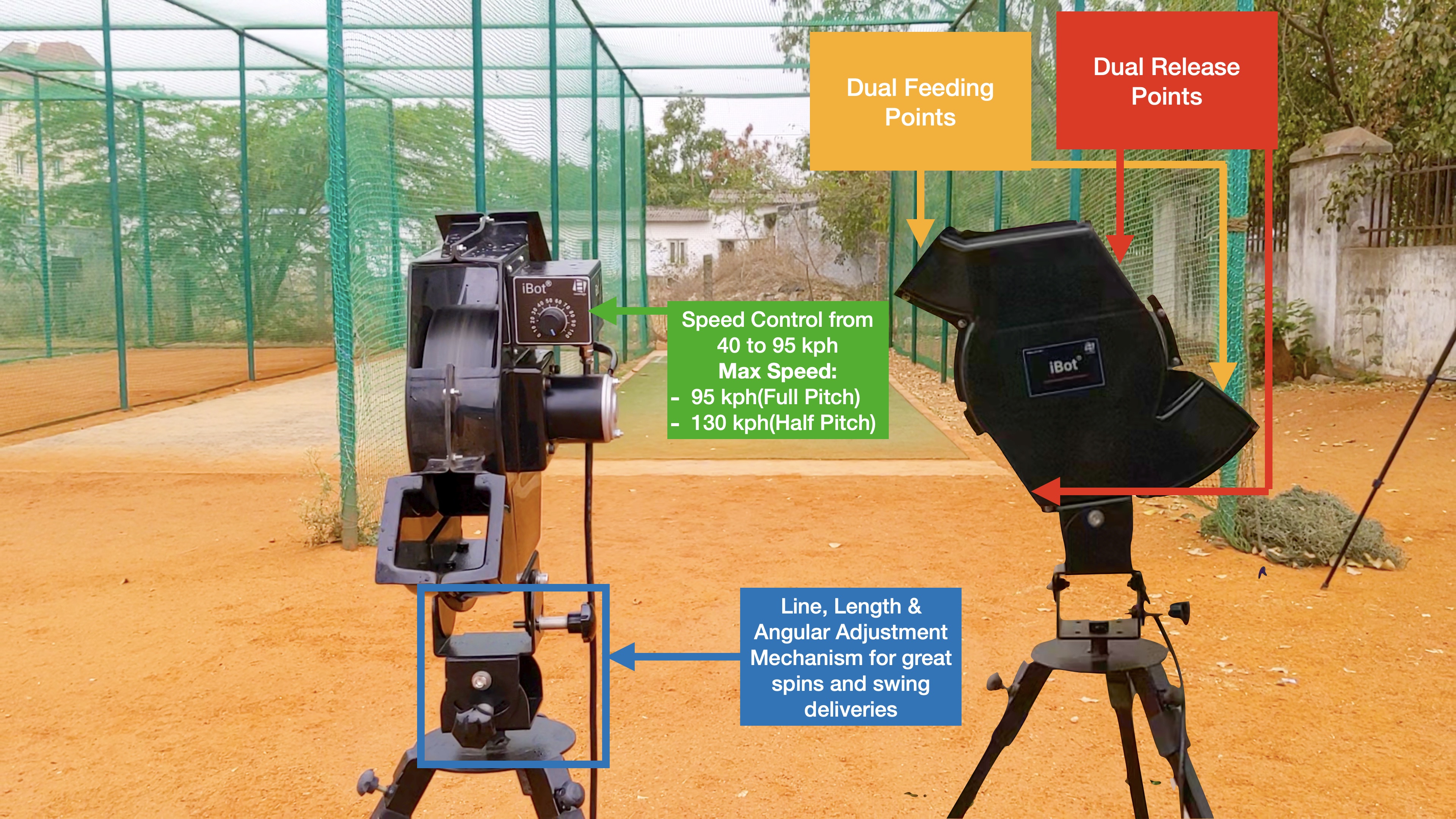 Leverage iBot - Cricket Bowling Machines
