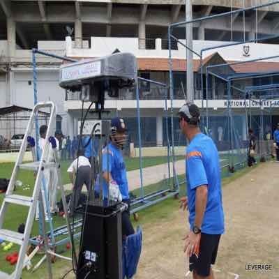 National Cricket Academy using Leverage Bowling Machine